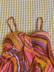 Funky Patterned Bikini Padded Top Bust 34