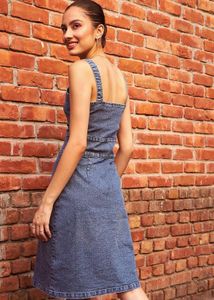 Denim Cutout Dress