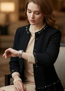ZARA Knit Pearl Blazer