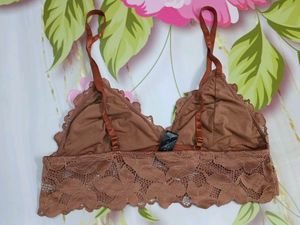 (1200)Brown Lace Bralette