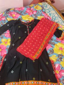 Pure Cotton Patiala Set,Almost New
