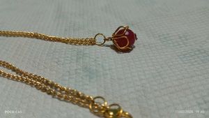 💫Dainty  Ruby Necklace Chain❤