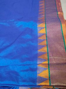 Blue Silk Saree with Blouse Piece