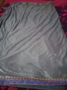 Elegant Grey Saree with Embellishments