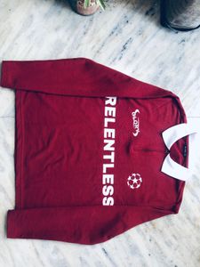 Maroon Relentless Long Sleeve Top