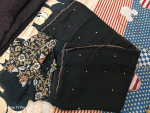 Black Party Wear Saree