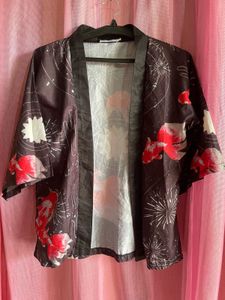 Koi Fish Print Kimono