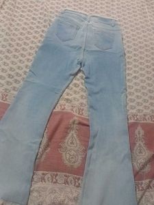 Light Wash Flared Jeans