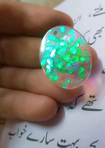 Resin art pendant