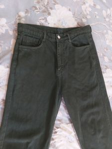 sage green baggy jeans