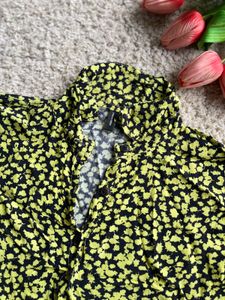 Floral Print Button-Down Shirt
