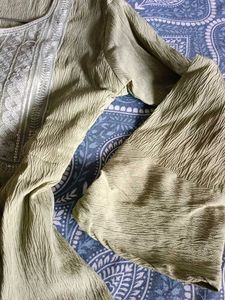 Green Embroidered Top