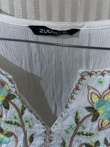 Embroidered Peasant Blouse