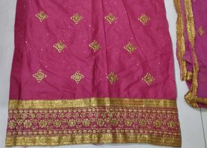 Pink Embroidered Salwar Suit