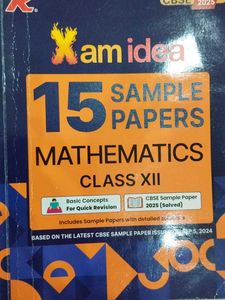 Maths Class 12th Xam idea