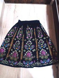 Black Embroidered Lehenga Choli Set