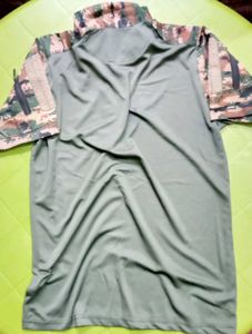 Camo Accented T-Shirt With Cargo Long Pant Combo💥