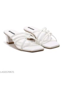 White Strappy Heels