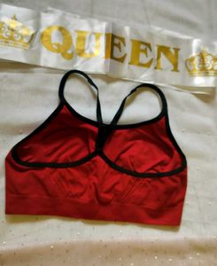 Red Sports Bra