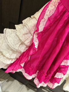 Beautiful Lace Trim Vintage Dress
