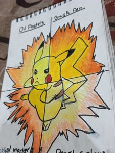 Pikachu Different shades art