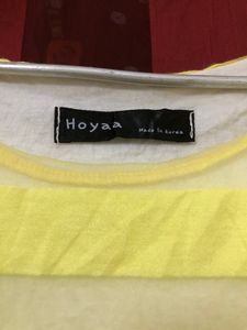 Hoyaa Yellow Sleeveless Top