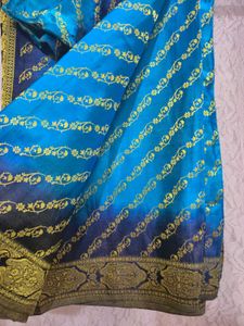blue saree set