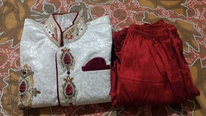 Boys Sherwani And Sling Bag Combo Offer