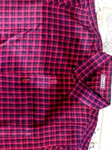 Shirt Colour-red With Black