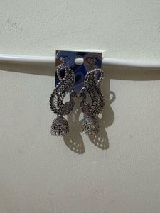 Peacock Jhumka Earrings