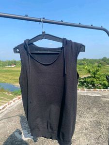 Black half hoodie