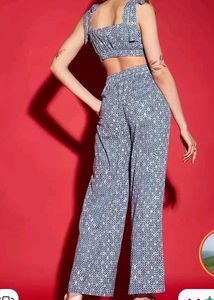 Crop Top & Trouser Coordset