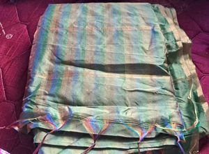 Striped Silk Scarf