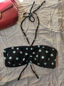 Polka Dot Tie Beach Wear Bra