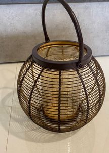 Candle Lantern Hanging Pair - Metal