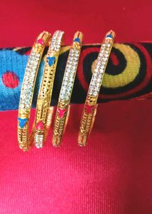 Gold Plated Bangle Set
