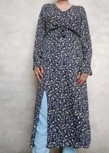 Floral Print Long Sleeve Dress