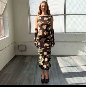 Floral Backless Maxi Dress