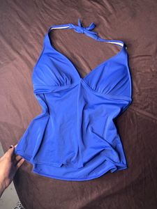 Blue Halter padded Top