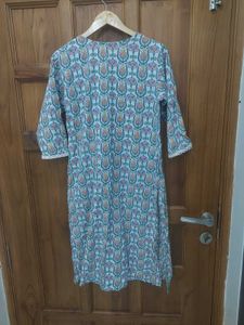 Elegant Printed Kurta With Lower