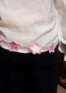 Crochet Star Belt