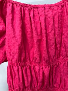 Pink Peasant Blouse