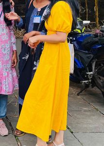 Yellow Midi Summer Dress