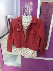 Floral Ribbon Work Jacket