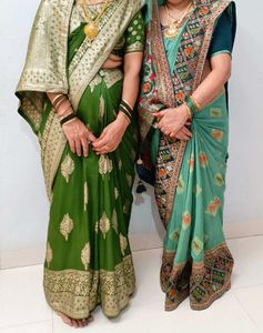 Beautiful Green Saree💚💚💚