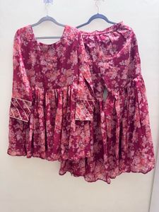 Inddus Floral Sharara Suit