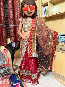 Red Three Piece Lehenga