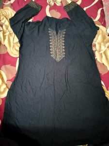 Elegant Black Short  Kurti