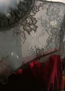 Maroon black dress