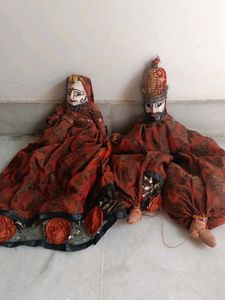 Rajasthani Puppet Couple For Decor